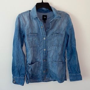 Gap Denim Button Up Top